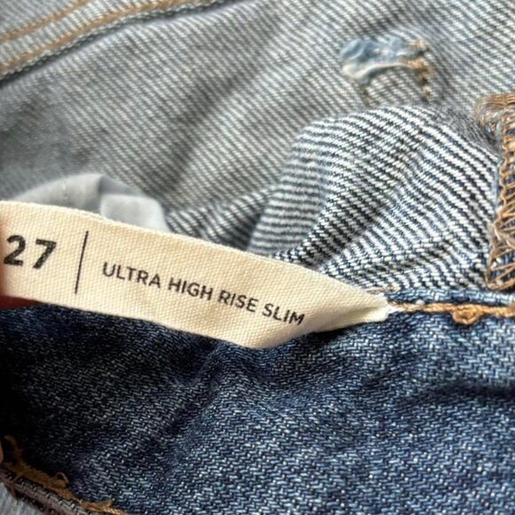 PacSun Women's Blue and Navy Jeans - Picture 4 of 6